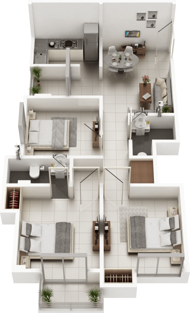 BB utthan isometric interior view