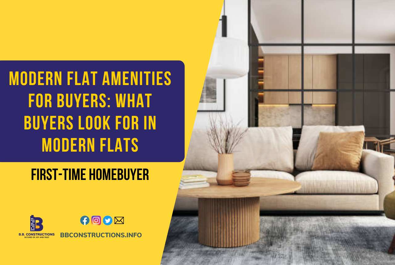 modern flat amenities